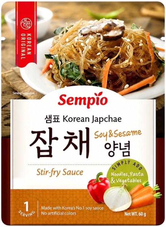 Koreański Sos Sojowy Japchae Stir-Fry Do Makaronu z Batatów 60g SEMPIO