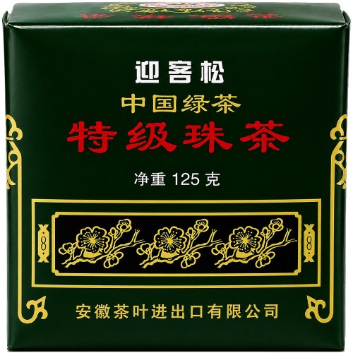 Chińska Zdrowa Zielona Herbata Liściasta Gunpowder 125g GREETING PINE