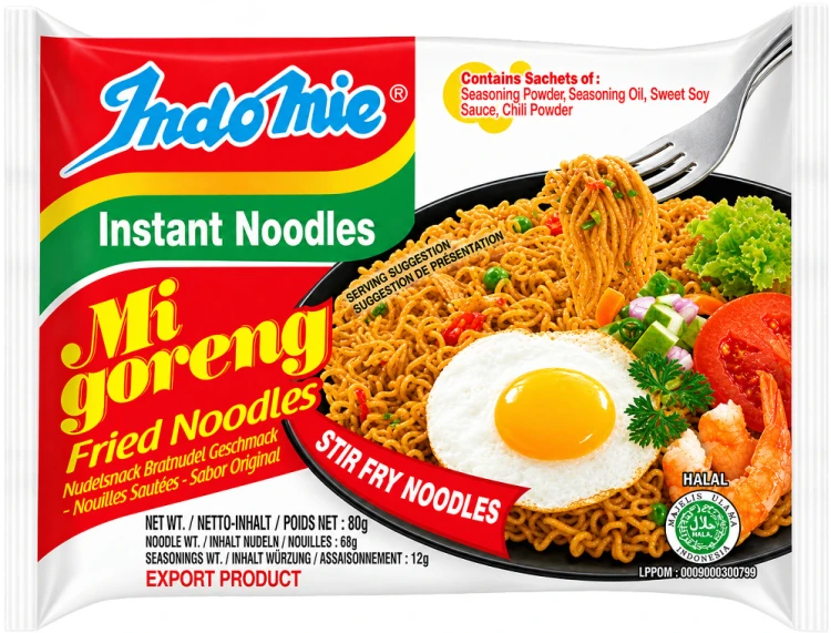 Indonezyjski Makaron Zupka Stir Fry MI GORENG Instant Noodles 80g INDOMIE