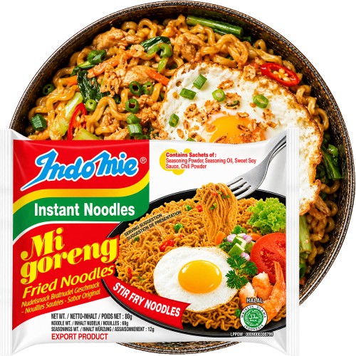 Indonezyjski Makaron Zupka Stir Fry MI GORENG Instant Noodles 80g INDOMIE
