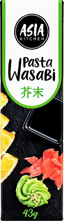 Pasta Wasabi Do Sushi Ostry Zielony Japoński Chrzan w Tubce 43g ASIA KITCHEN