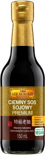 Chiński Sos Sojowy Ciemny Premium PROSTY SKŁAD Dla Wegan 150ml LEE KUM KEE