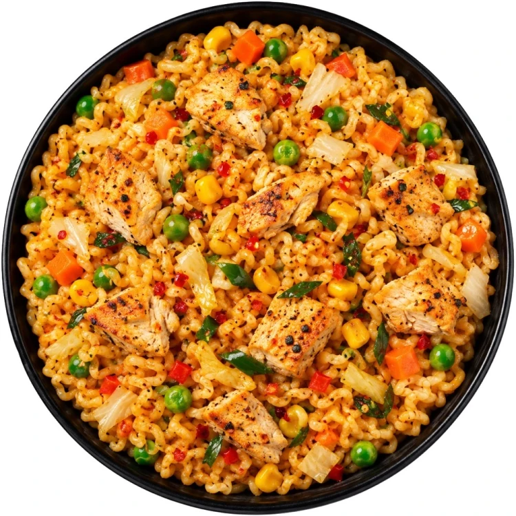 Tajski Błyskawiczny Makaron Instant Stir-Fry Grillowany Kurczak 60g YUM YUM
