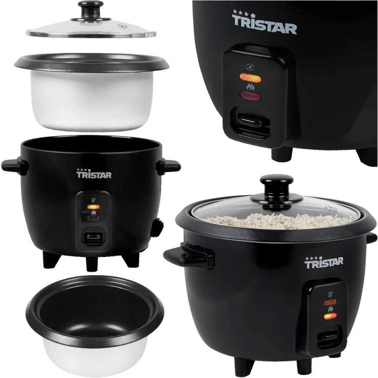 Garnek Do Gotowania Przygotowania Ryżu Elektryczny Ryżowar 0,6 Litra 600ml RK-6141 TRISTAR