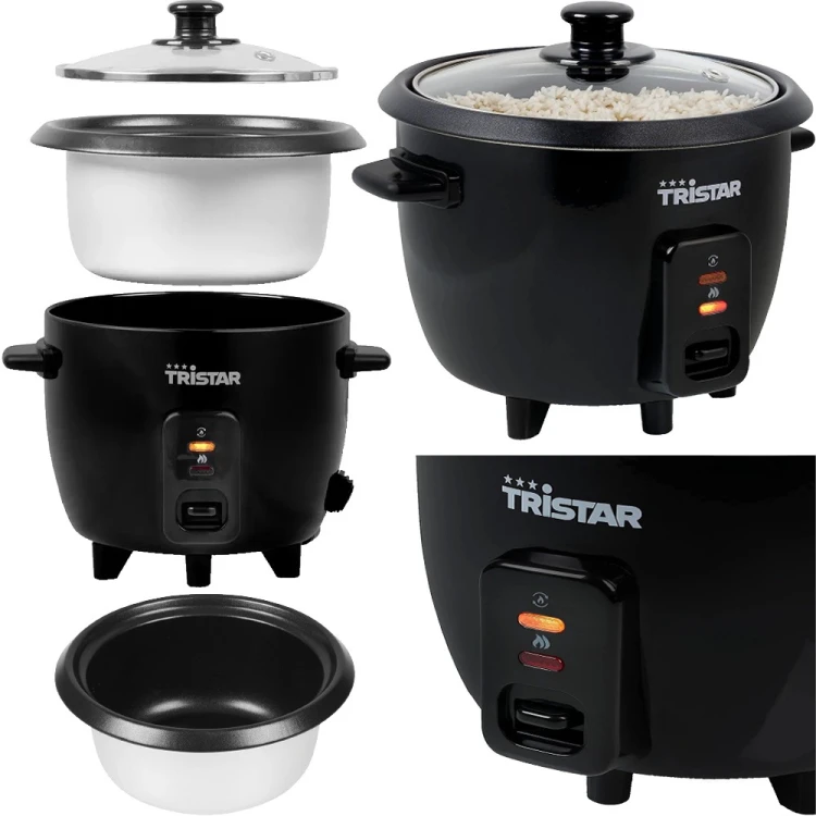 Garnek Do Gotowania Przygotowania Ryżu Elektryczny Ryżowar 0,6 Litra 600ml RK-6141 TRISTAR