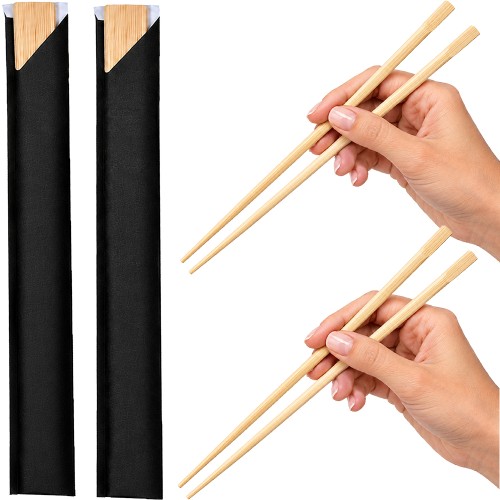 Azjatyckie Pałeczki Bambusowe Jednorazowe Do Sushi 21cm 2 Pary w Kopertkach PROORIENT