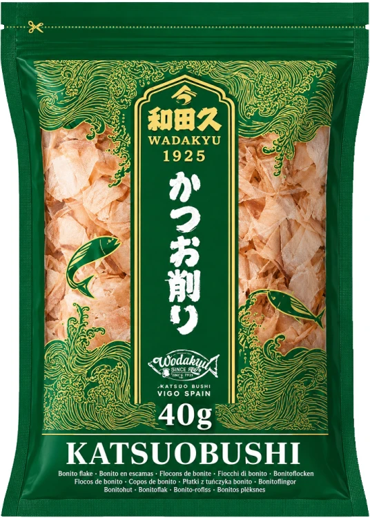Płatki Suszonego Tuńczyka Bonito Katsuobushi Tuńczyk Pasiasty Wędzony 40g WADAKYU