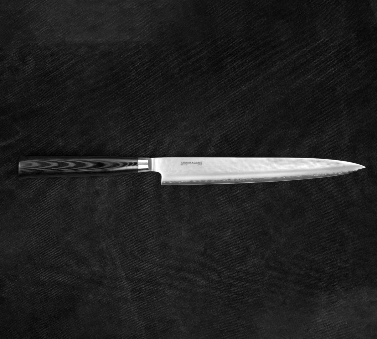 Tamahagane Tsubame Black Nóż Sashimi 24cm