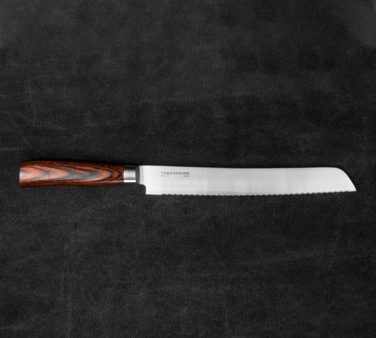 Tamahagane SAN Brown Nóż Do Chleba 23cm