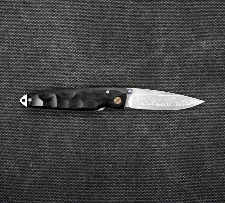 Mcusta Shinra Emotion 2 BK Pakka Nóż Damascus