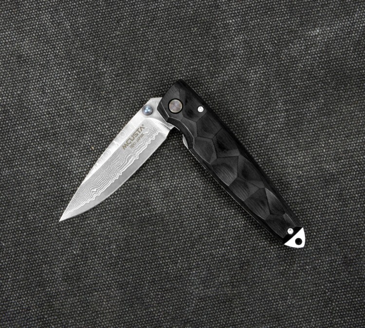 Mcusta Shinra Emotion 2 BK Pakka Nóż Damascus