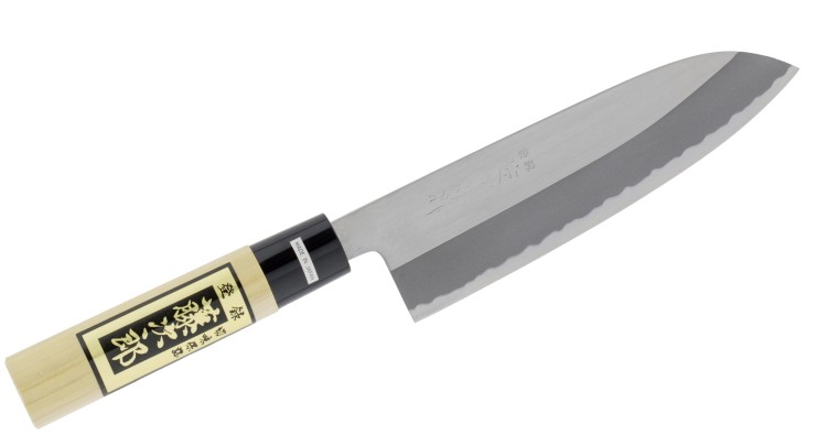 Tojiro Shirogami Nóż Santoku Polerowany 16,5 cm