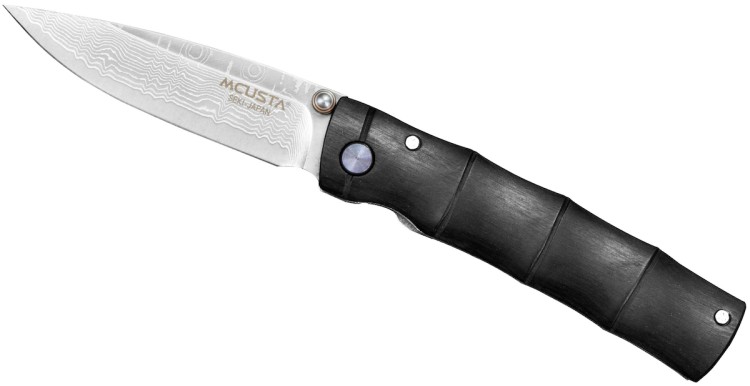 Mcusta Shinra Emotion Black Pakka Nóż Damascus