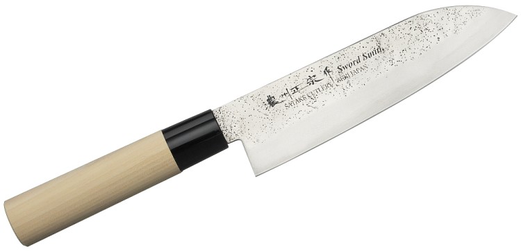 Satake Nashiji Natural Zestaw Santoku + Uniwersalny