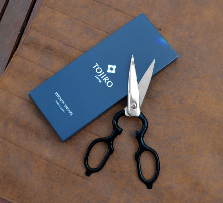 Tojiro Nożyczki Kuchenne Czarne