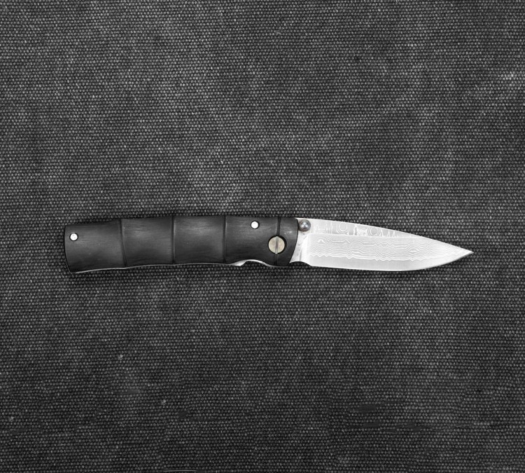 Mcusta Shinra Emotion Black Pakka Nóż Damascus