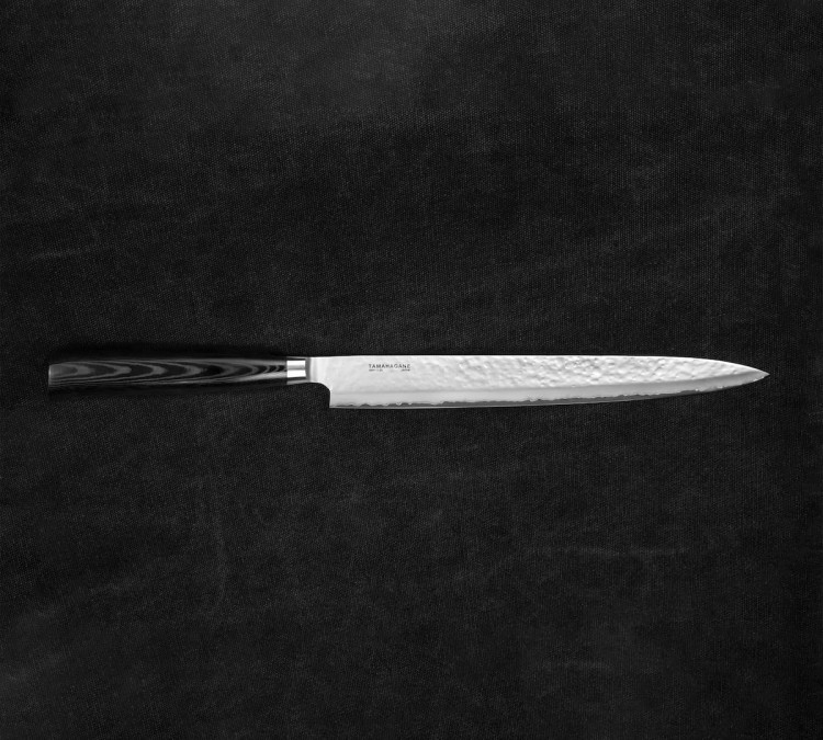 Tamahagane Tsubame Black Nóż Sashimi 27cm