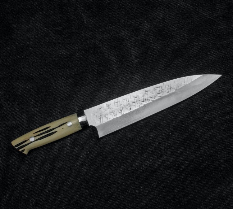 Takeshi Saji SRS13 Róg Jeleni Ręcznie Kuty Nóż Szefa Kuchni 21cm