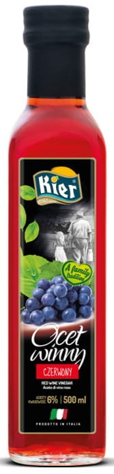Ocet Winny Czerwony Włoski 500ml KIER