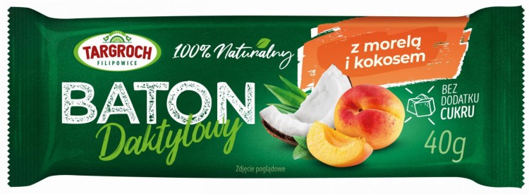 Baton Daktylowy z Kokosem i Morelami 40g TARGROCH