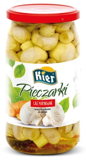 Pieczarki Całe Marynowane 850g KIER