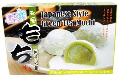 Ciastka Ciasteczka Ryżowe Mochi Zielona Herbata 210g YUKI & LOVE