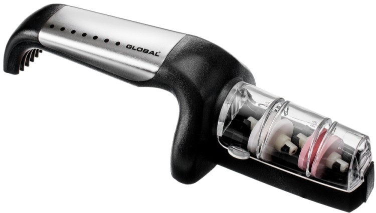 Global Japoński Zestaw Starter Nóż Szefa Kuchni G-2 i Ostrzałka G-91/SB