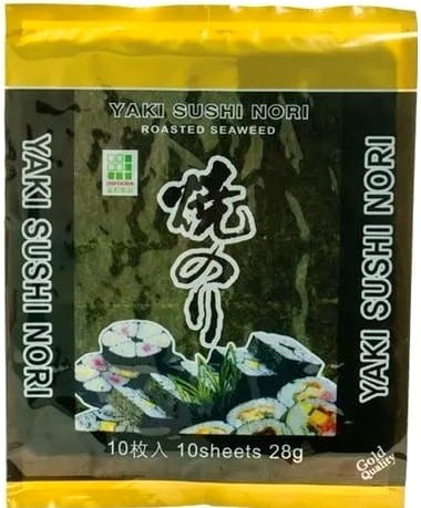 Wodorosty Algi Glony Nori Gold 10 Sztuk JHFOODS