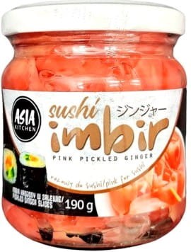 Imbir Do Sushi Różowy 190g ASIA KITCHEN