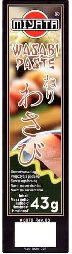 Pasta Wasabi Chrzan Do Sushi 43g MIYATA