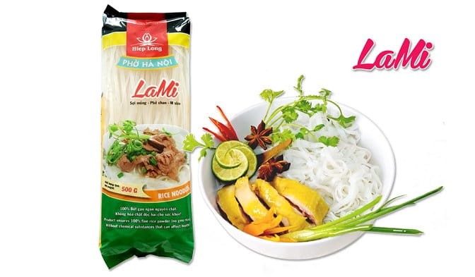 Makaron Ryżowy 4mm Tasiemki 500g HIEP LONG