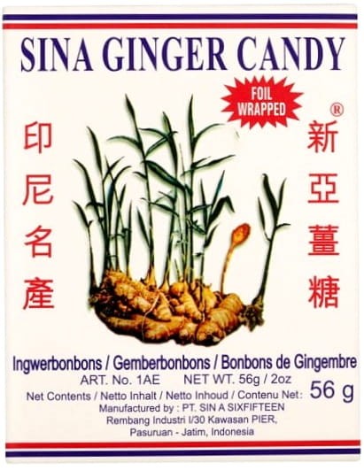 Cukierki Imbirowe Indonezyjskie Sina 56g SINA