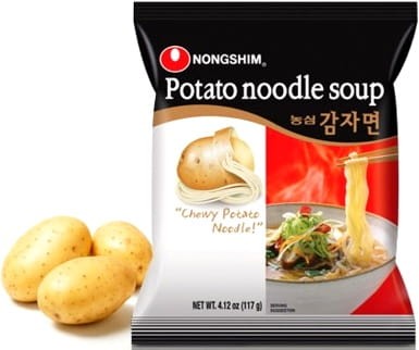 Zupka z Makaronem Ziemniaczanym Koreańska 100g NONGSHIM