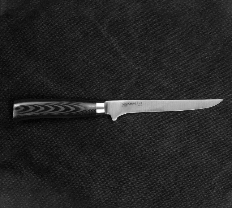 Tamahagane SAN Black Nóż Do Wykrawania Elastyczny 16cm