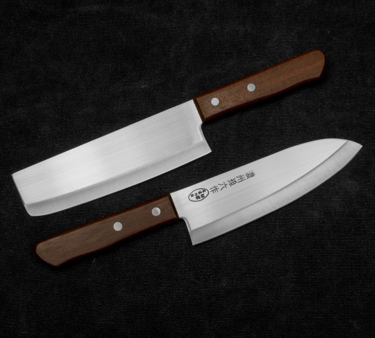Satake Tomoko Zestaw Nóż Santoku 17cm i Nakiri 16cm