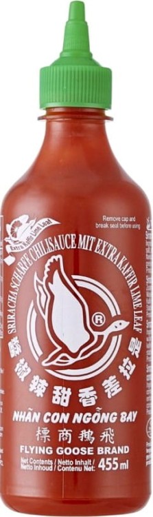 Sos Chili Sriracha z Liśćmi Limonki Kaffiru 455ml FLYING GOOSE BRAND