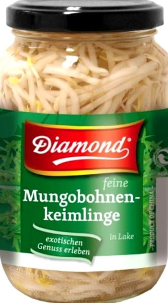 Kiełki Fasoli Mung w Słoiku 330g DIAMOND
