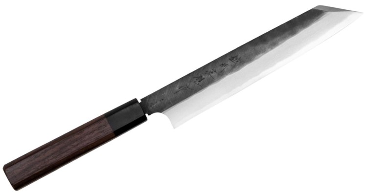 Hideo Kitaoka Shirogami Black Oktagon Nóż Kiritsuke 21cm