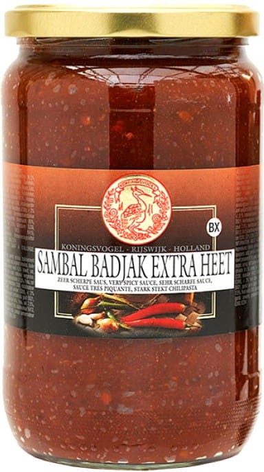 Sos Chili Sambal Badjak Hot 750g KONINGSVOGEL