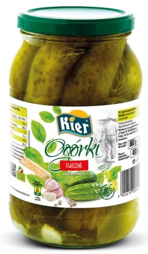 Ogórki Kwaszone Polskie 860g KIER