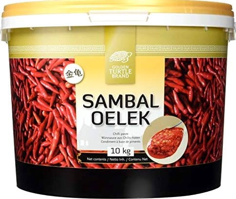 Sos Sambal Oelek Wiaderko 10kg GOLDEN TURTLE BRAND