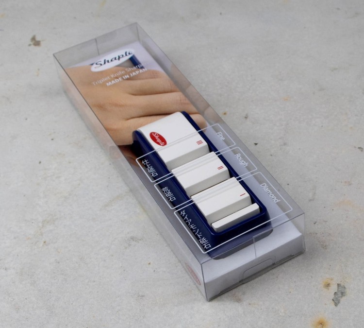 Tojiro Japońska Ostrzałka PP 3 Fazowa Granatowa Do Ostrzenia Noży