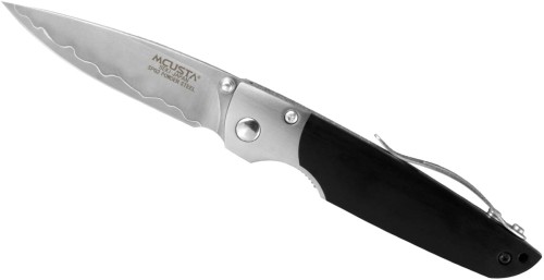 Mcusta Shinra Nóż Mixture Black Pakka SPG2