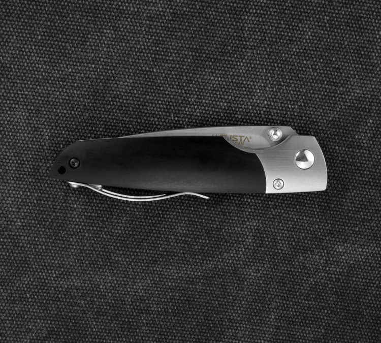 Mcusta Shinra Nóż Mixture Black Pakka SPG2