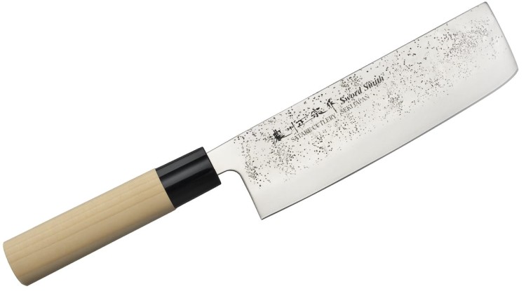 Satake Nashiji Natural Zestaw 2 Noży Santoku 17cm i Nakiri 16cm