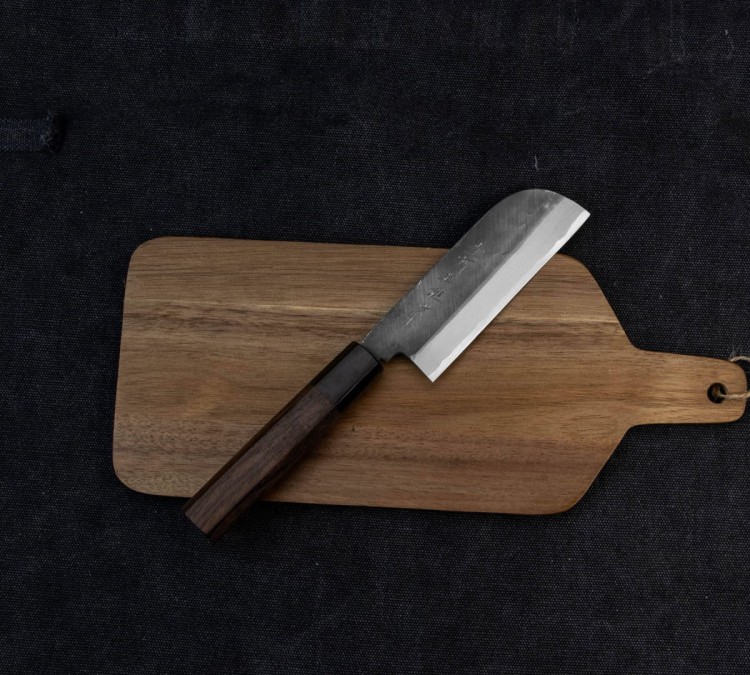 Hideo Kitaoka Shirogami Black Oktagon Nóż Kamagata Usuba 12 cm