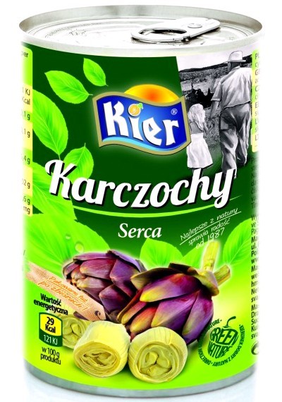 Karczochy Serca z Hiszpanii 390g KIER