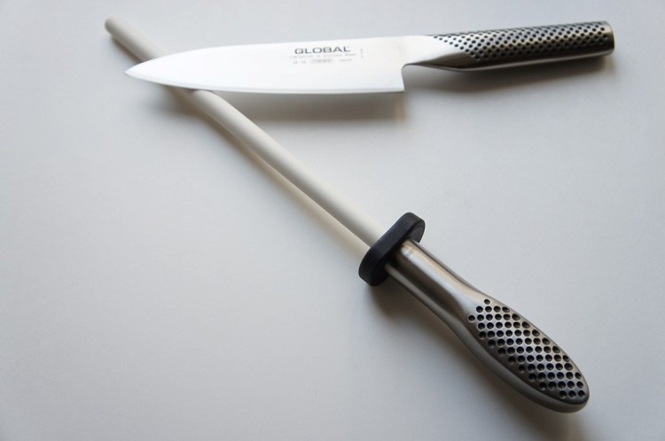 Global Japoński Ceramiczny Musak Ostrzałka Do Ostrzenia Noży 22cm G-74