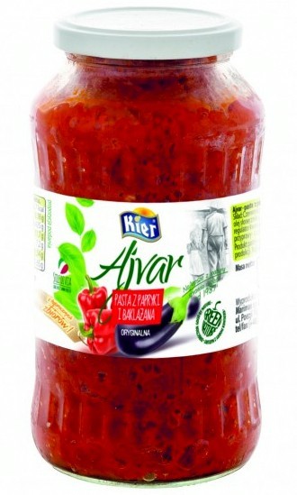  Ajvar Pasta z Papryki i Bakłażana 720ml Kier