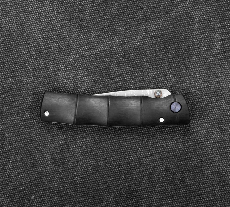 Mcusta Shinra Emotion Black Pakka Nóż Damascus